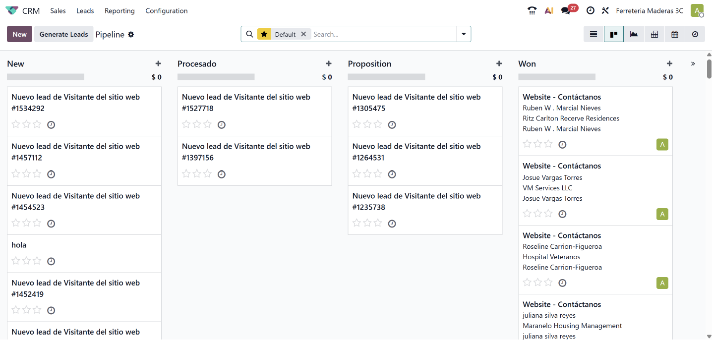 Automatizacion de servicio al cliente CRM
